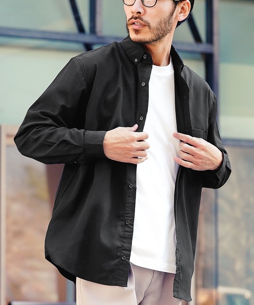 JIGGYS SHOP（ジギーズショップ） シャツ TCブロード ボタンダウン長袖