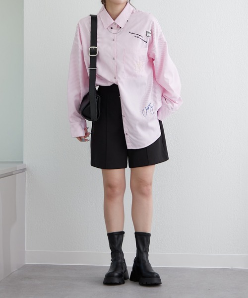 ANOTHER BRANCH OLIVE des OLIVE ブラウス シャツ 色々刺繍シャツ