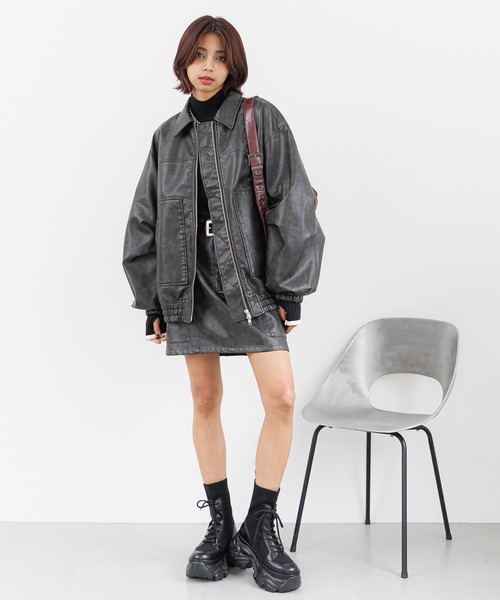 「PAGEBOY」 ブルゾン FREE ブラック レディース_画像6