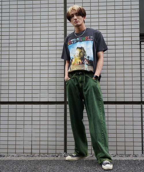 GUNG HO（ガンホー） ジーンズ DENIM BAGGY PANTS OVER DYE バギー