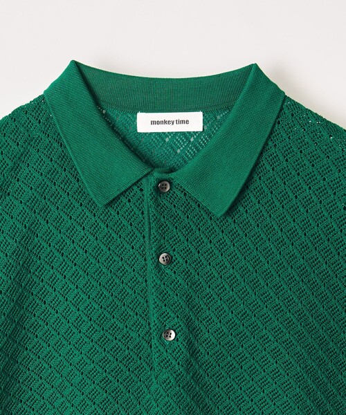 美品　ユナイテッドアローズ　ポロシャツ　monkey time Mサイズ monkey time BEAUTY＆YOUTH UNITED ARROWS ポロシャツ