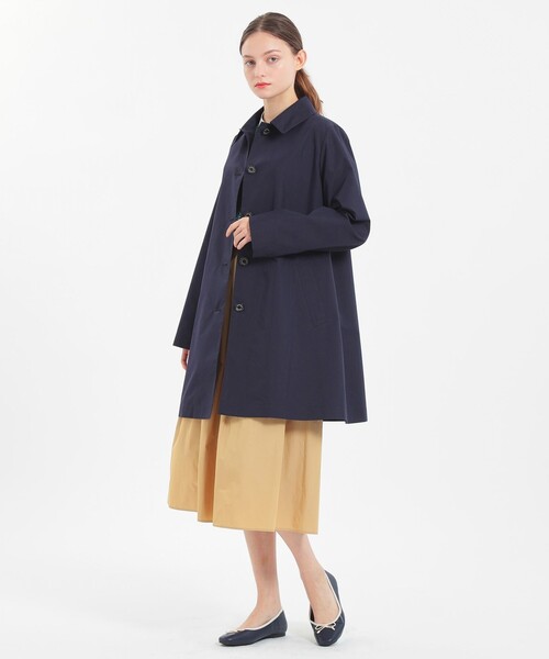 MACKINTOSH ネイビー ステンカラーコート 36 Mackintosh（マッキントッシュ） スコットランド製 ステンカラーコート