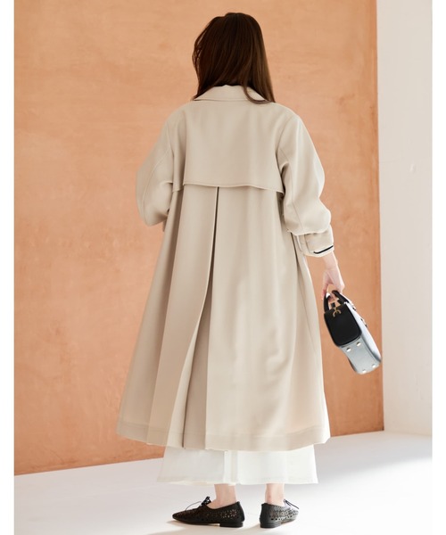 トレンチコート コート ベーシックとろみトレンチコート 「低身長