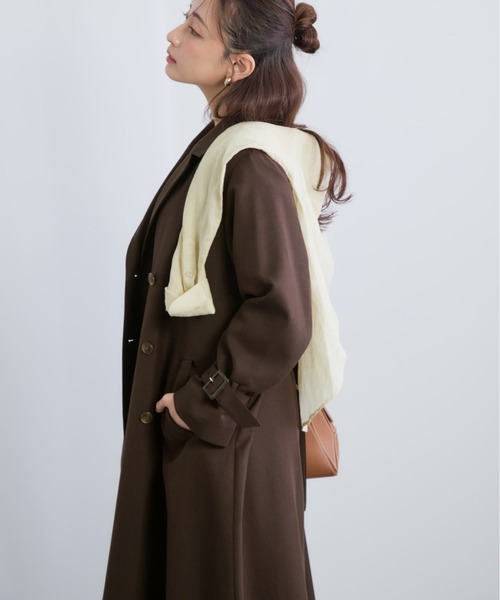 COHINA ベーシックとろみトレンチコート　short ベーシックとろみトレンチコート-short & regular | 小柄・低身長女性