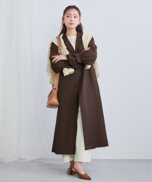 COHINA ベーシックトレンチコート　レギュラー ベーシックとろみトレンチコート-short & regular | 小柄・低身長女性