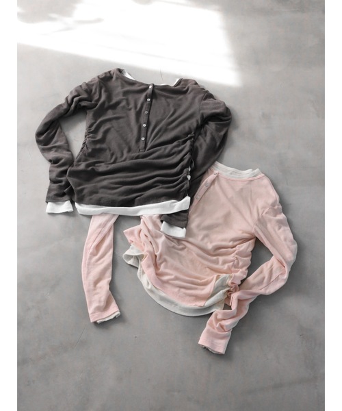Katrin TOKYO tシャツ henry neck layered tee レディース