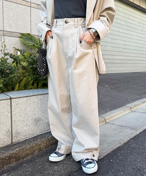 5128【美品】usaato ワイドパンツ 天然素材 シェルダブルボタン 白 カテゴリーから選ぶ,パンツ,ワイドパンツ | Usaatoオンライン