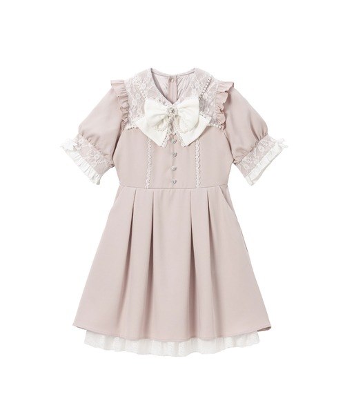 DearMyLoveWhipレース重ねパールリボンお嬢様ワンピース 未使用 完売 はしごレースフリルリボンワンピース – レディースファッション通販の
