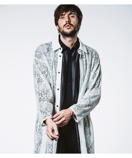 NO ID.（ノーアイディー） シャツ 「NO ID.」Sheer Layered Long Shirt