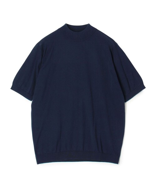 JOHN SMEDLEY ブラック コットンニット ポロシャツ M ジョンスメドレー】半袖コットンニットポロシャツ | REID | 30G