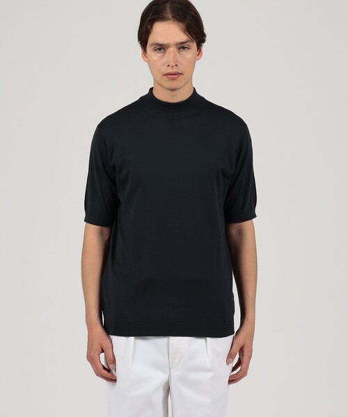 JOHN SMEDLEY セーター ニット ARBER コットン モックネック