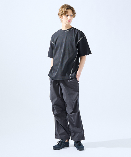 AH ABAHOUSE ワイドパンツ パンツ 「AH ABAHOUSE」360°ストレッチ