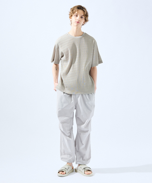 AH ABAHOUSE ワイドパンツ パンツ 「AH ABAHOUSE」360°ストレッチ