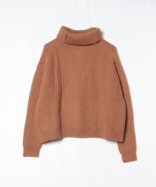 「boussole」 タートルネックニット - オレンジ レディース_画像2