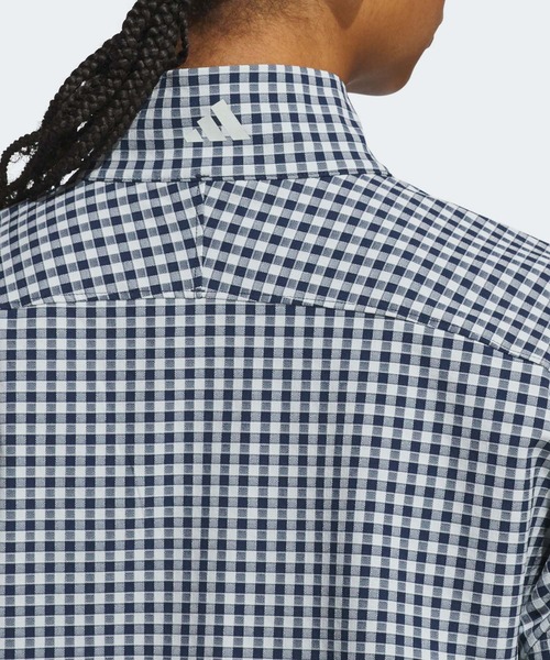 adidas ギンガムチェック CLIMALITE ジップアップジャケット adidas（アディダス） ブルゾン ジャンバー ギンガムチェック