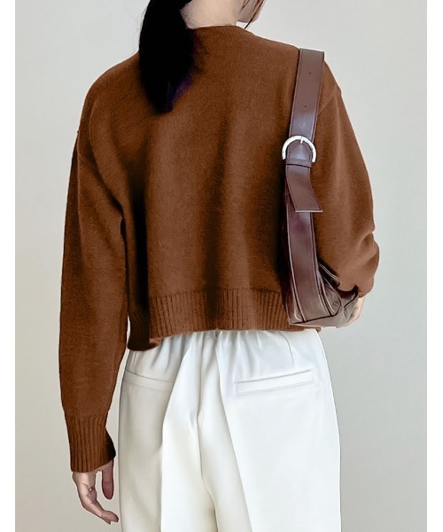 「Re:EDIT」 ニットカーディガン MEDIUM レッド レディース_画像5