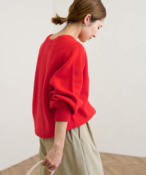 FRAMeWORK（フレームワーク） Vネックニット FREE ピンク レディース