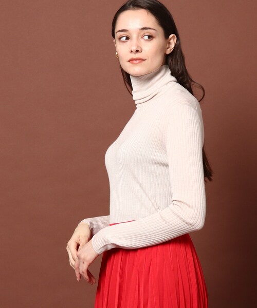 「DRESSTERIOR」 タートルネックニット 36 グリーン レディース_画像6