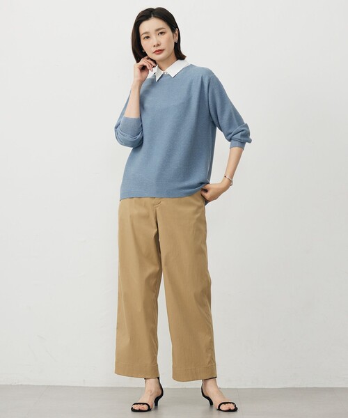 uvカット ワイドパンツ チノパン 「洗える・接触冷感・撥水・UVカット