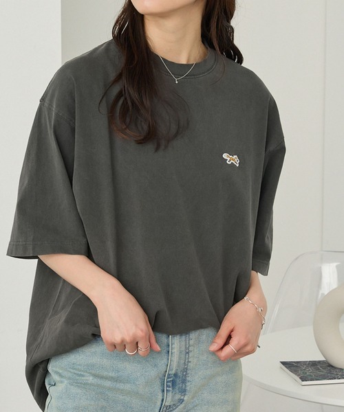 MEYAME tシャツ | コットン ボーダー長袖Tプルオーバー WOMEN