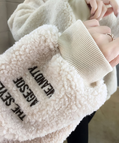 「Bifrost」 「Girly Doll」プルオーバーパーカー L ベージュ レディース_画像7