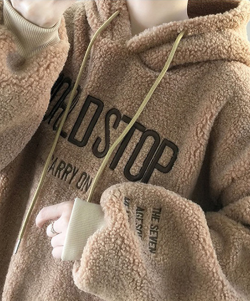 「Bifrost」 「Girly Doll」プルオーバーパーカー L ベージュ レディース_画像8