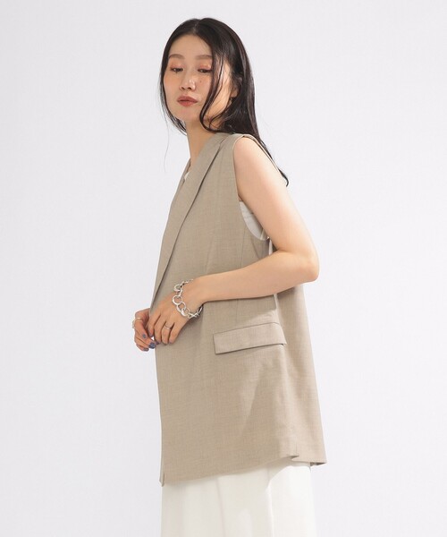 demi-luxe beams ピークトラベル2ボタンジレ Demi-Luxe BEAMS ベスト ジレ ピークドラペル 2ボタン
