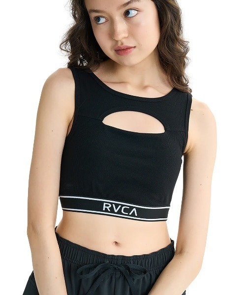 タンクトップ ノースリーブ RVCA レディース RIBBED BRATOP ブラトップ 「2025年夏モデル」/ルーカショート丈リブタンクトップ レ
