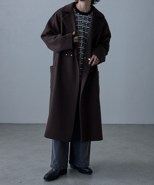 Lui's（ルイス） チェスターコート L グリーン メンズ : ZOZOTOWN