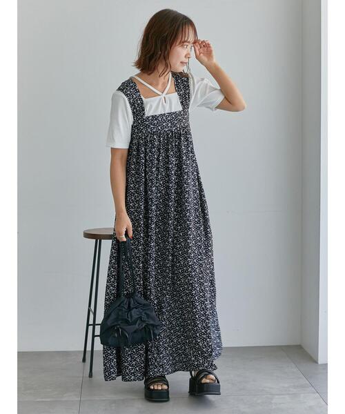 ehka sopo（エヘカソポ） ワンピース 小花柄ノースリーブワンピース