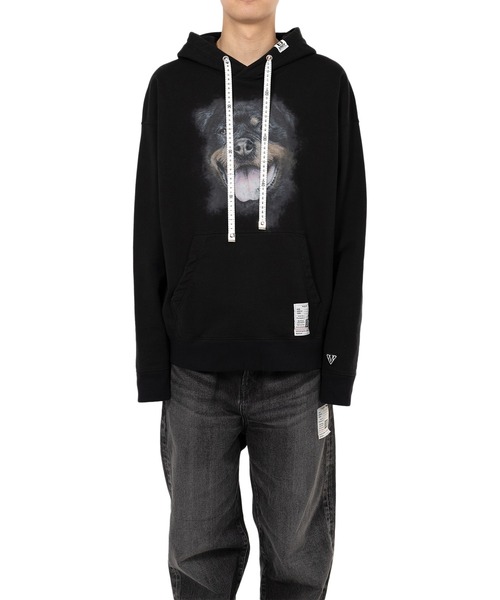 Maison MIHARA YASUHIRO トレーナー Maison MIHARA YASUHIRO - Cat Printed Sweatshirt - BLACK / プル