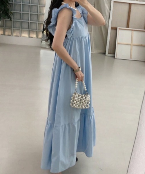 Aelina ワンピース フリルスリーブワンピース : ZOZOTOWN Yahoo!店