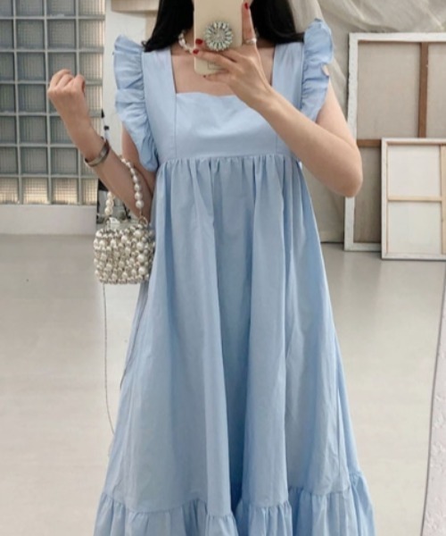 Aelina ワンピース フリルスリーブワンピース : ZOZOTOWN Yahoo!店