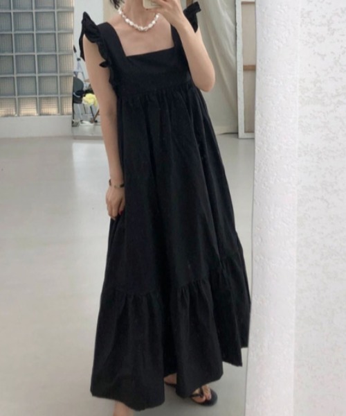 Aelina ワンピース フリルスリーブワンピース : ZOZOTOWN Yahoo!店