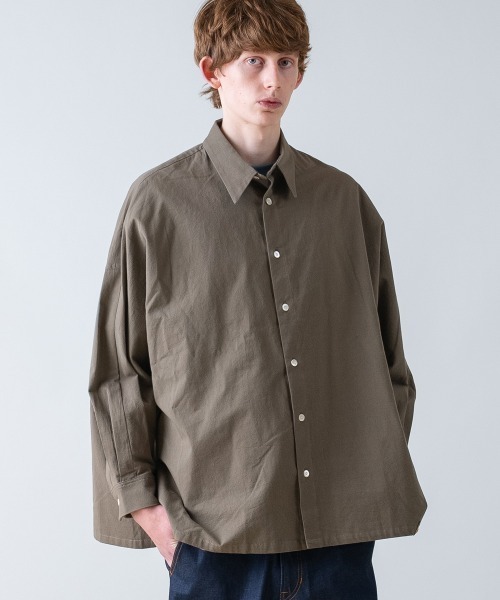 rehacer（レアセル） シャツ : Super Wide Dolman Sleeve Shirt