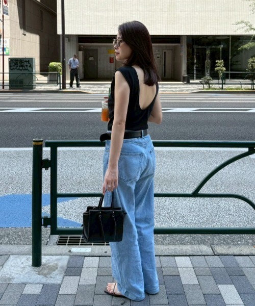 【ETRE TOKYO】ダブルクロス2wayスリーブレスプルオーバー アイボリー ETRE TOKYO タンクトップ ノースリーブ ダブルクロススリーブ
