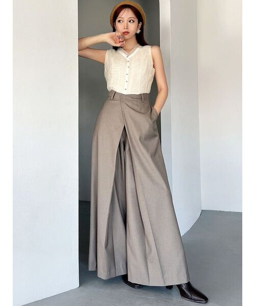 RESEXXY（リゼクシー） パンツ フロントラップスーパーワイドパンツ