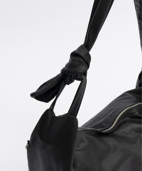 MASON SPECIAL 黒 レザー ショルダーバッグ MAISON SPECIAL ショルダーバッグ 「UNISEX」Leather Shoulder