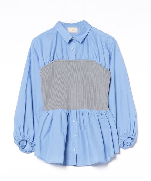 「UNITED ARROWS」 長袖ブラウス FREE ライトブルー レディース