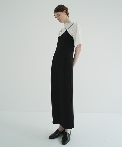 CLANE（クラネ） ロング スカート THIN CODE TIGHT RIB SKIRT