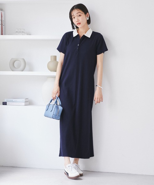 ポロ衿カットソーワンピース ポロ衿カットソーワンピース | JILL by JILL STUART（ジル バイ