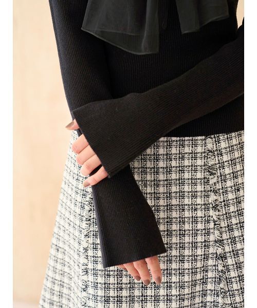 SNIDEL（スナイデル） ニット セーター ニュアンスリボンニットプル