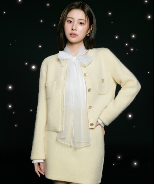 SNIDEL（スナイデル） ニット セーター ニュアンスリボンニットプル