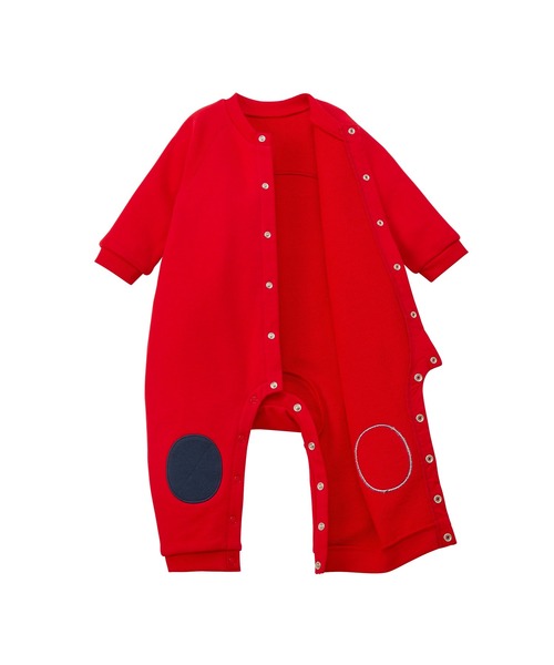 美品　ミキハウス　現行品定価26400円　ロンパース　長袖　70 MIKI HOUSE（ミキハウス） ベビー服 ロンパース 「WEB限定」バックロゴ