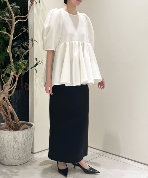 LE PHIL（ル フィル） ブラウス シャツ メッシュダンボール レディース