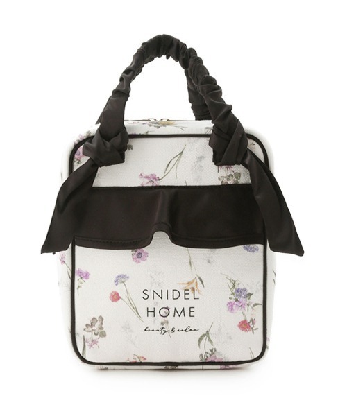 キャンバストラベルポーチ(FLOWER) ピンク SNIDEL HOME ポーチ キャンバストラベルポーチ（FLOWER