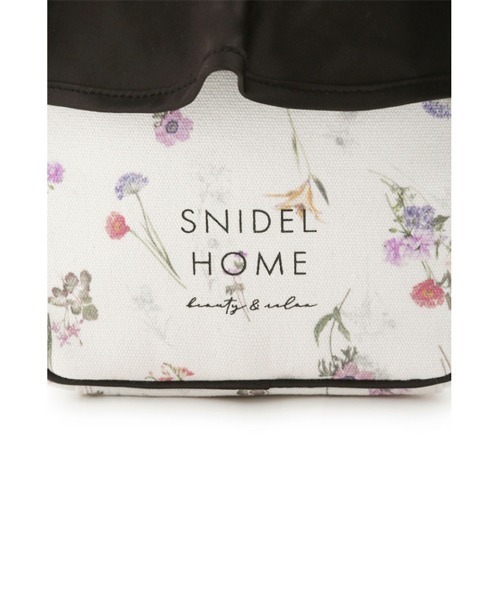 キャンバストラベルポーチ(FLOWER) ピンク SNIDEL HOME ポーチ キャンバストラベルポーチ（FLOWER