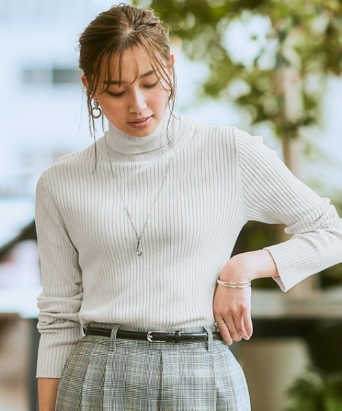 7days Life Styling ニット セーター リブタートルネックニット(乾燥機