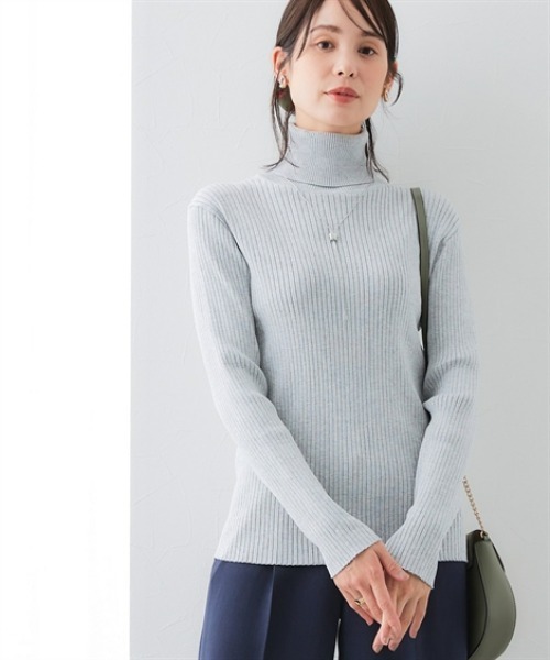 7days Life Styling ニット セーター リブタートルネックニット(乾燥機