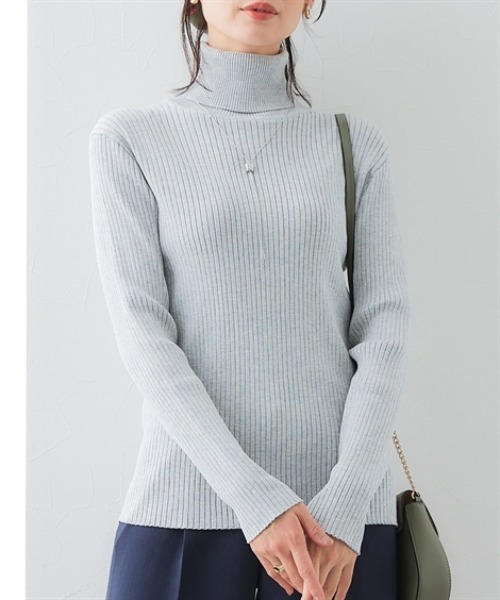 7days Life Styling ニット セーター リブタートルネックニット(乾燥機